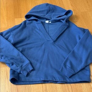 Gap - Relaxed Fleece V-Neck Hoodie Size Small